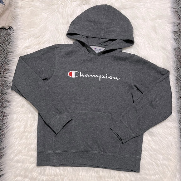 Champion Tops - 3/20 Champion Charcoal Gray Hoodie Champion Sweatshirt